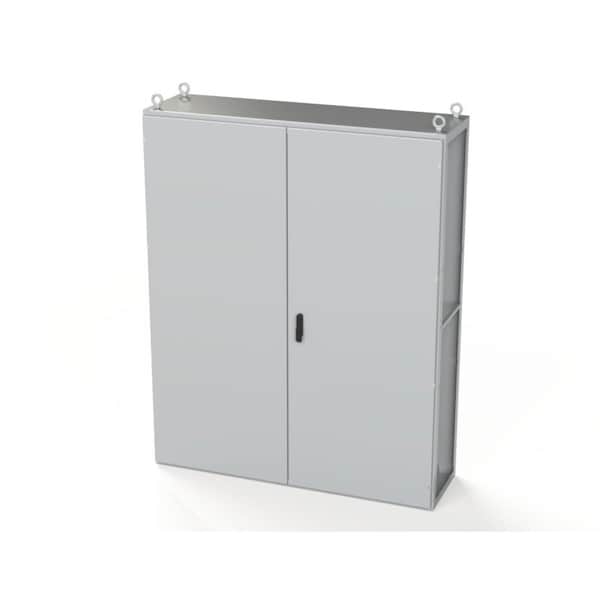 3 Point Latch with Padlock Swing Handle Electrical Enclosures, 78.74 in H, 18 in D, 62.99 in W